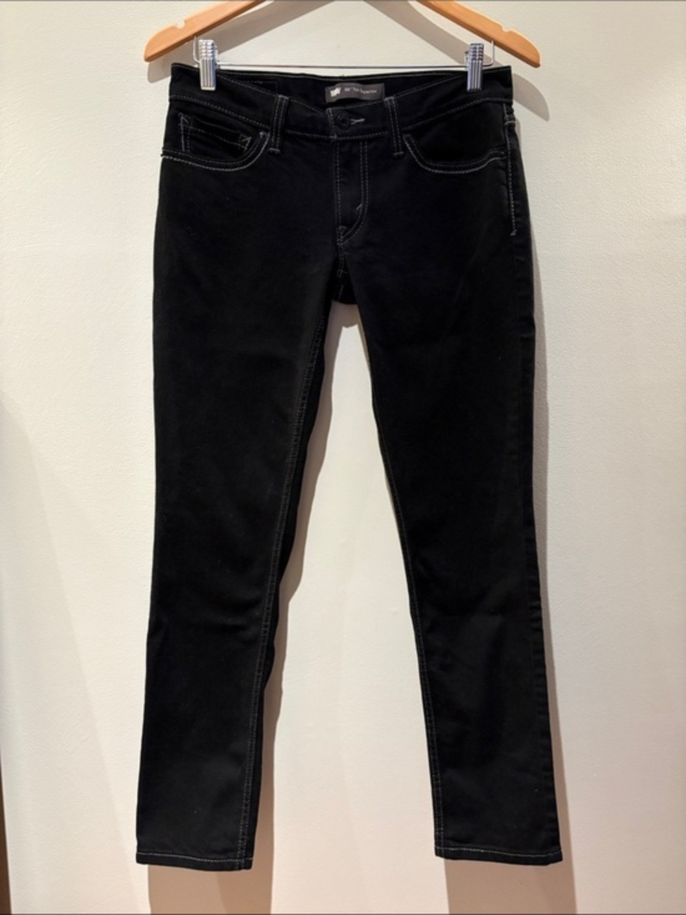 Levi’s 524 Too Superlow Black Low Rise Y2K Slim Fit Jeans - Sz 29/32